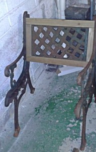 part restored chair